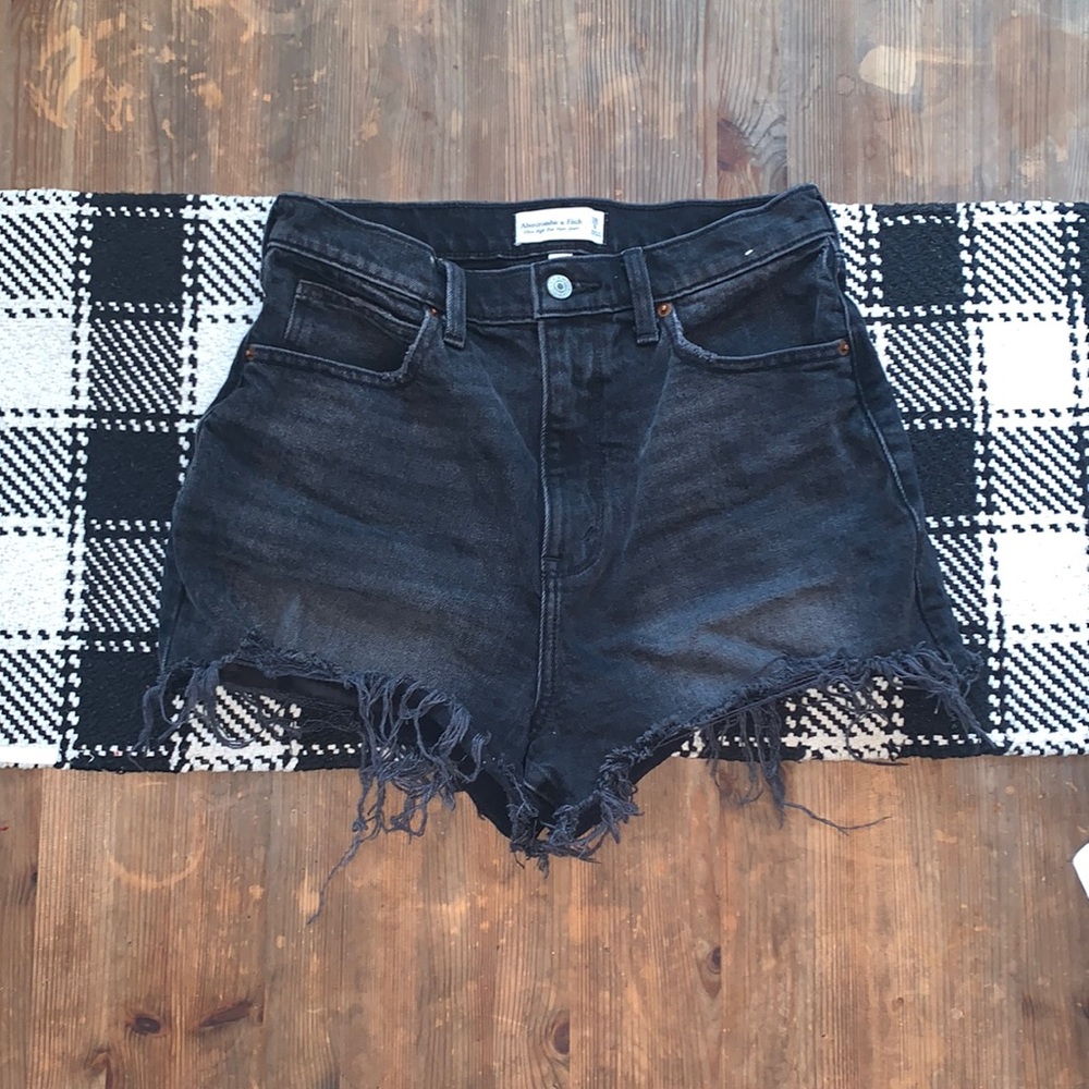 Abercrombie & Fitch ultra high rise mom shorts